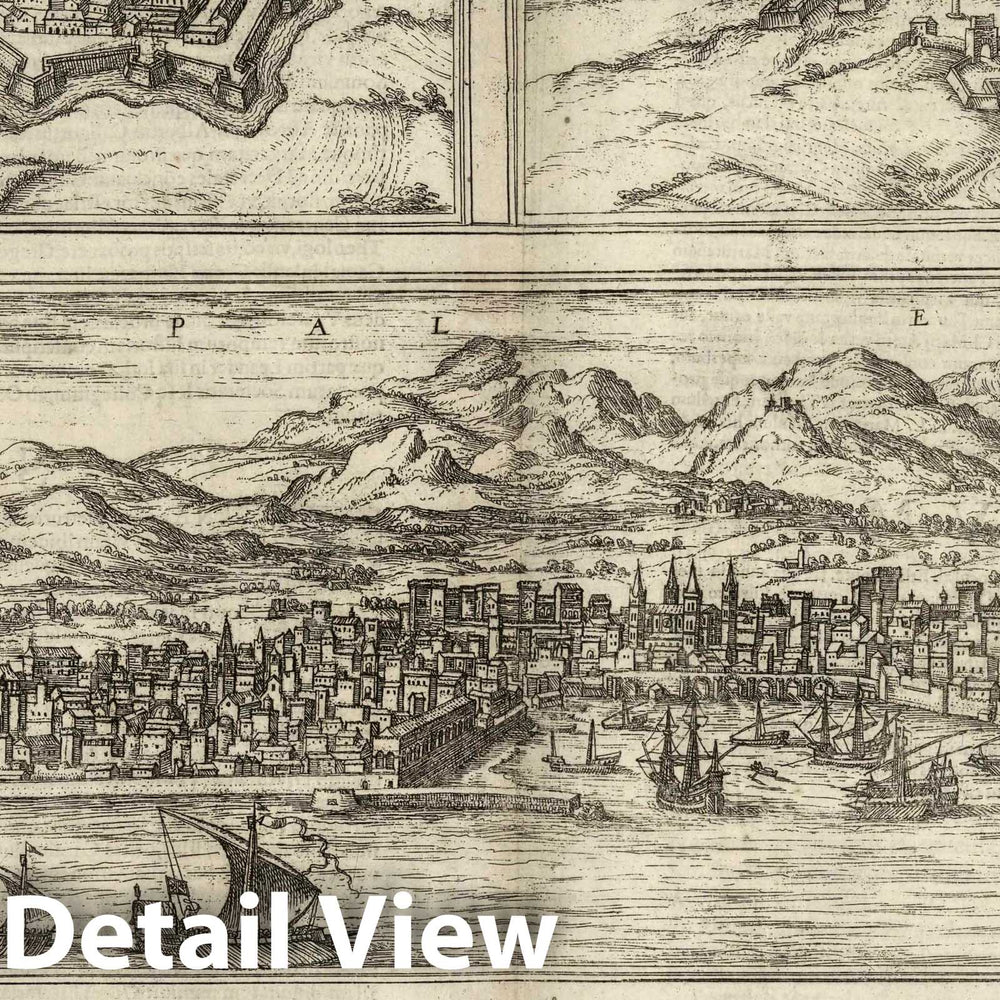 Historic Map : Parma (Italy), Vol I (48) Parma. Sena (Siena). Palermo. Drepanum (Trapani), 1575 Atlas , Vintage Wall Art