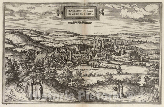 Historic Map : Vol II (17) Blanmont (Blamont), 1575 Atlas - Vintage Wall Art