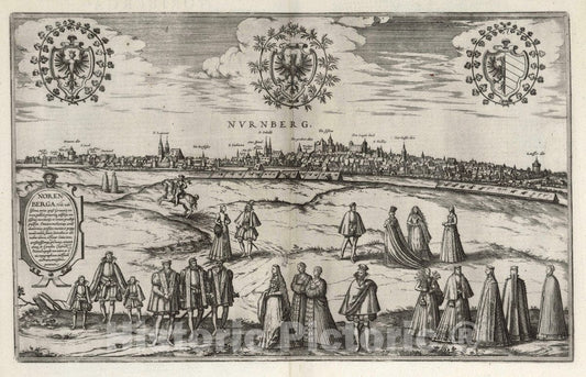 Historic Map : 1575 Vol II (43) Nurnberg (Nuremberg) - Vintage Wall Art