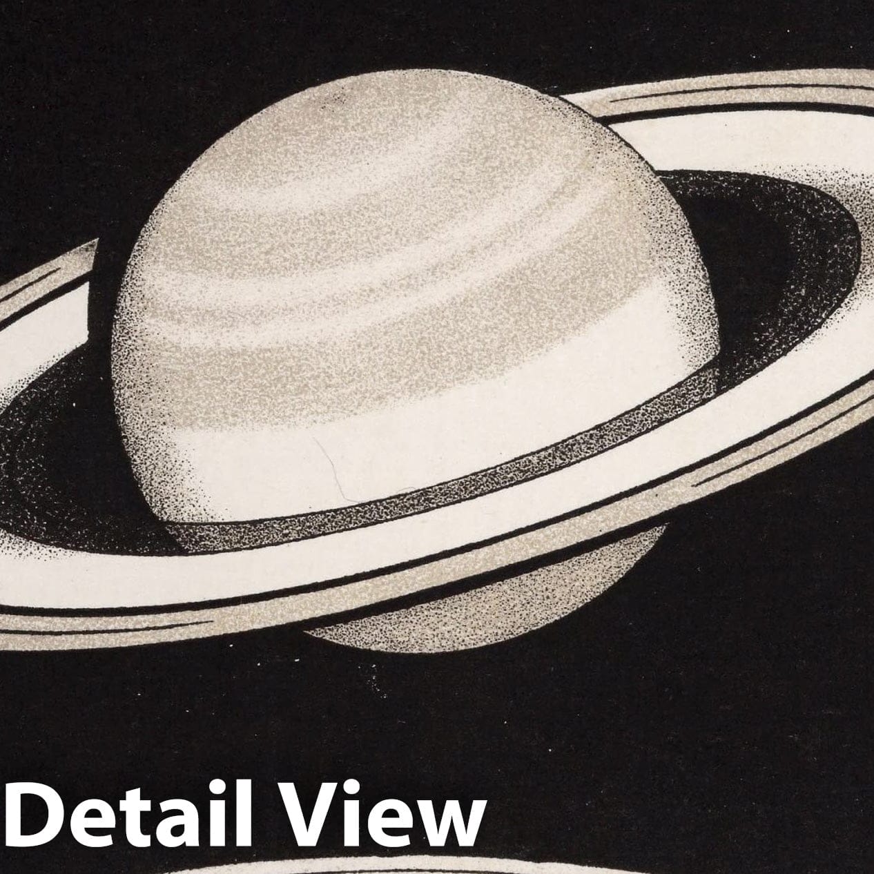Saturn - Celestial Map, 1892 - Historical Astronomy Print