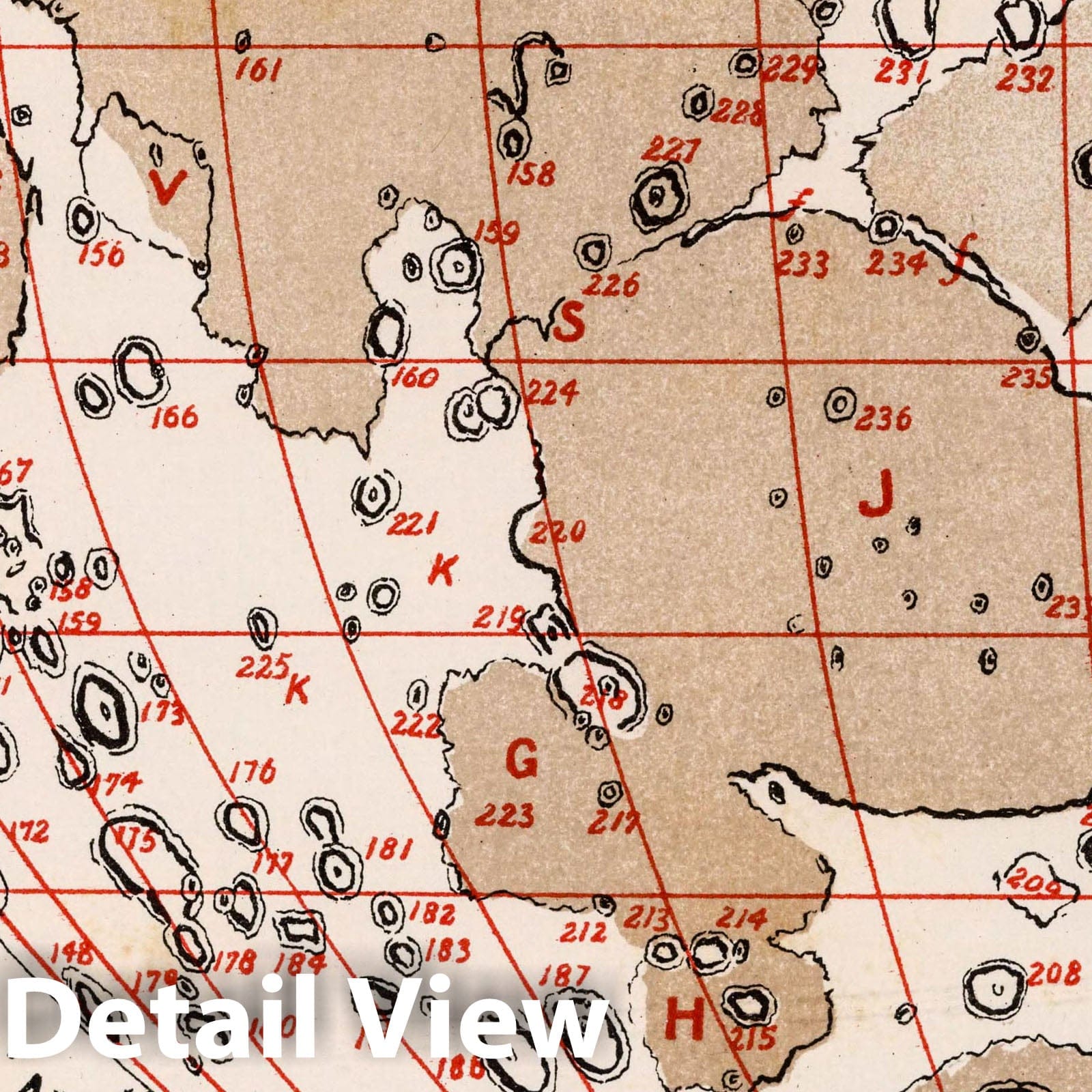 Moon, First Quadrant - Celestial Map, 1892 - Historical Print