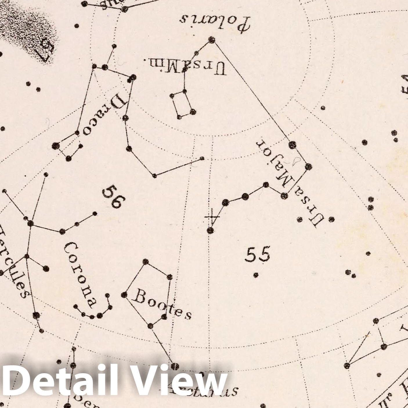 Stars: April Midnight - Celestial Map, 1892