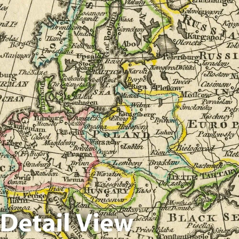 Historic Map : A New General and Universal Atlas Containing Forty Five Maps by Andrew Dury. Engraved by Mr. Kitchin & Others. Europe, 1763 Atlas - Vintage Wall Art