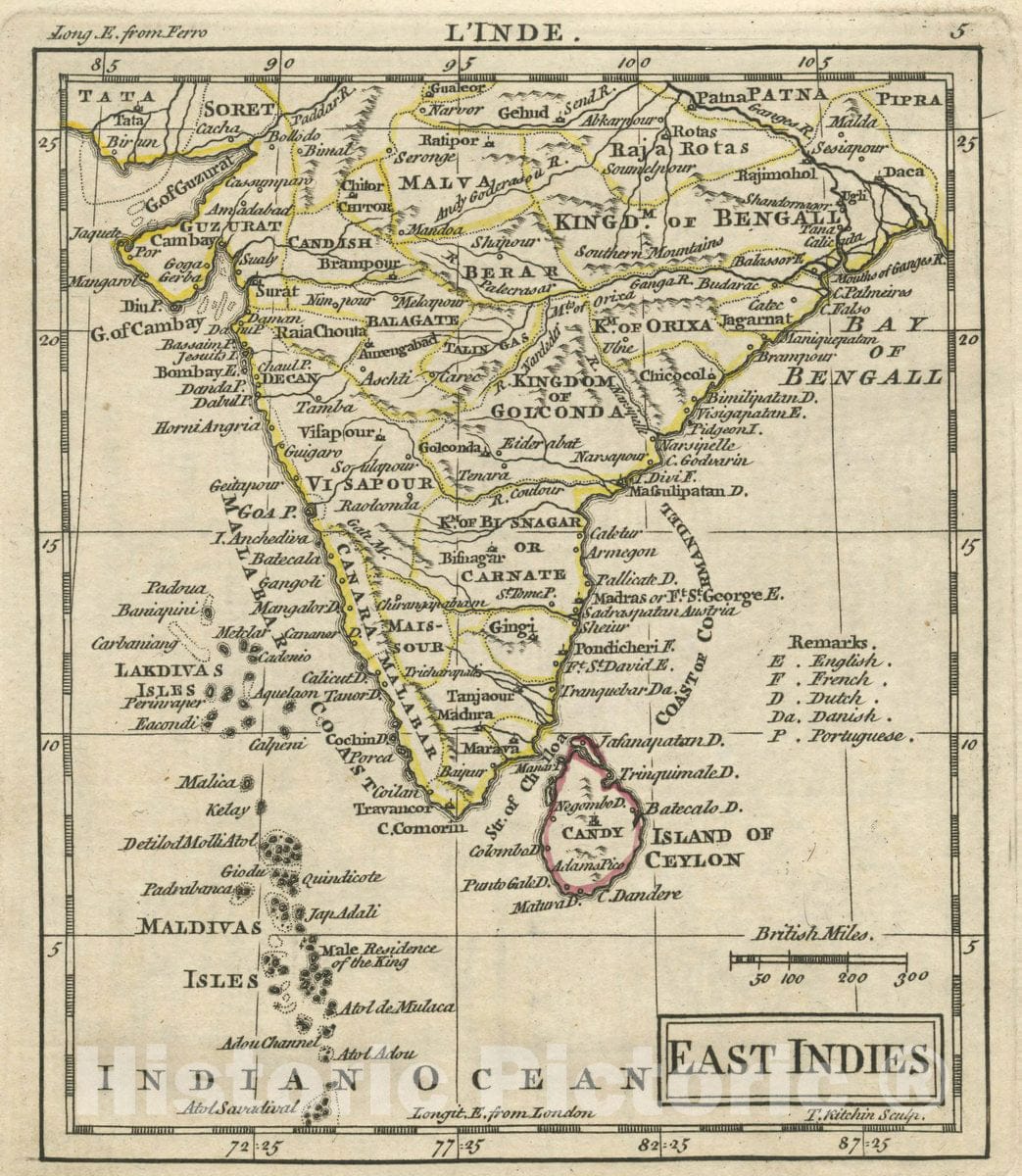Historic Map : A New General and Universal Atlas Containing Forty Five Maps by Andrew Dury. Engraved by Mr. Kitchin & Others. East Indies, 1763 Atlas - Vintage Wall Art