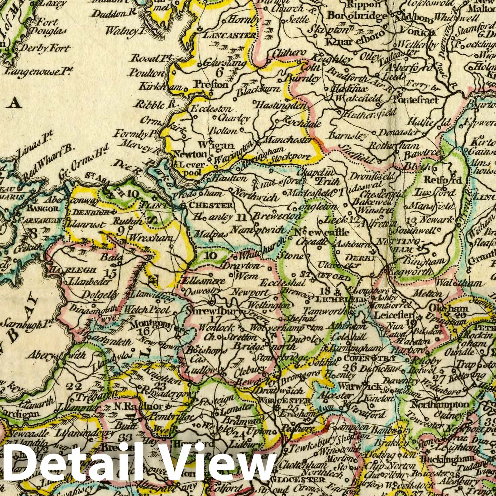England and Wales, 1763 - Historical Map Print