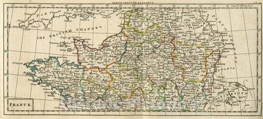 Historic Map : 1763 France (Northern Part). - Vintage Wall Art