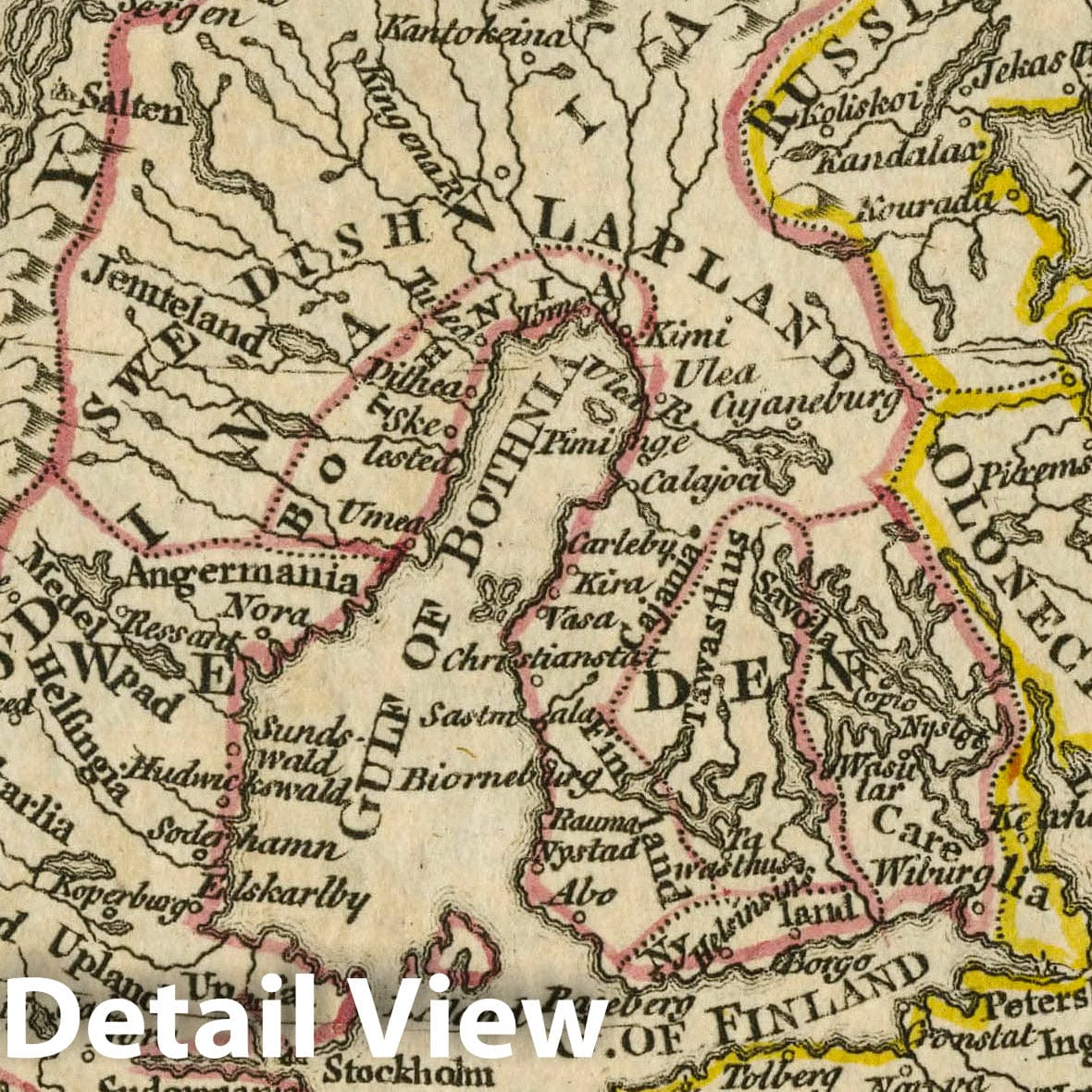 Sweden and Norway, 1763 - Historical Map Print