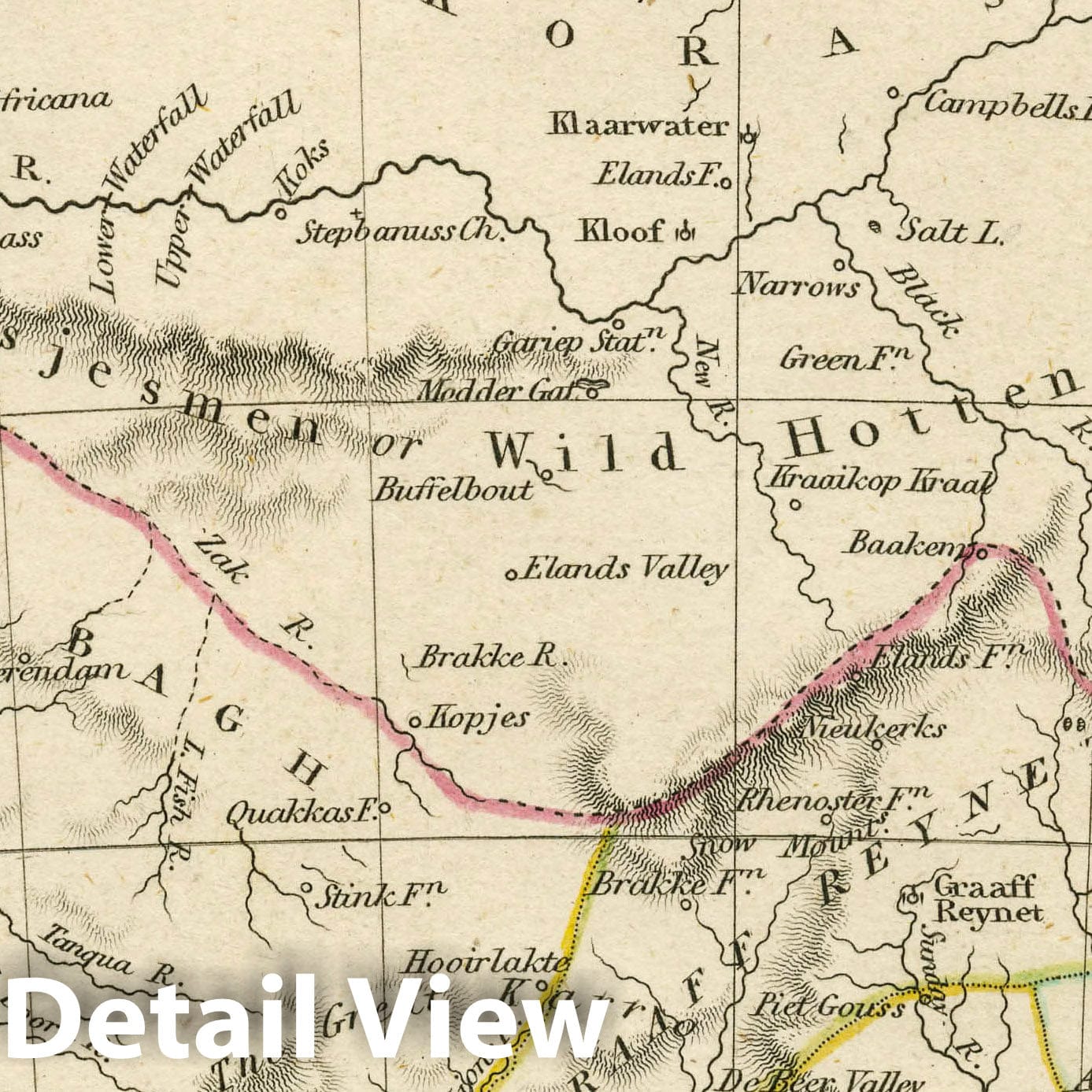 Cape of Good Hope, 1830 - Historical Map Print