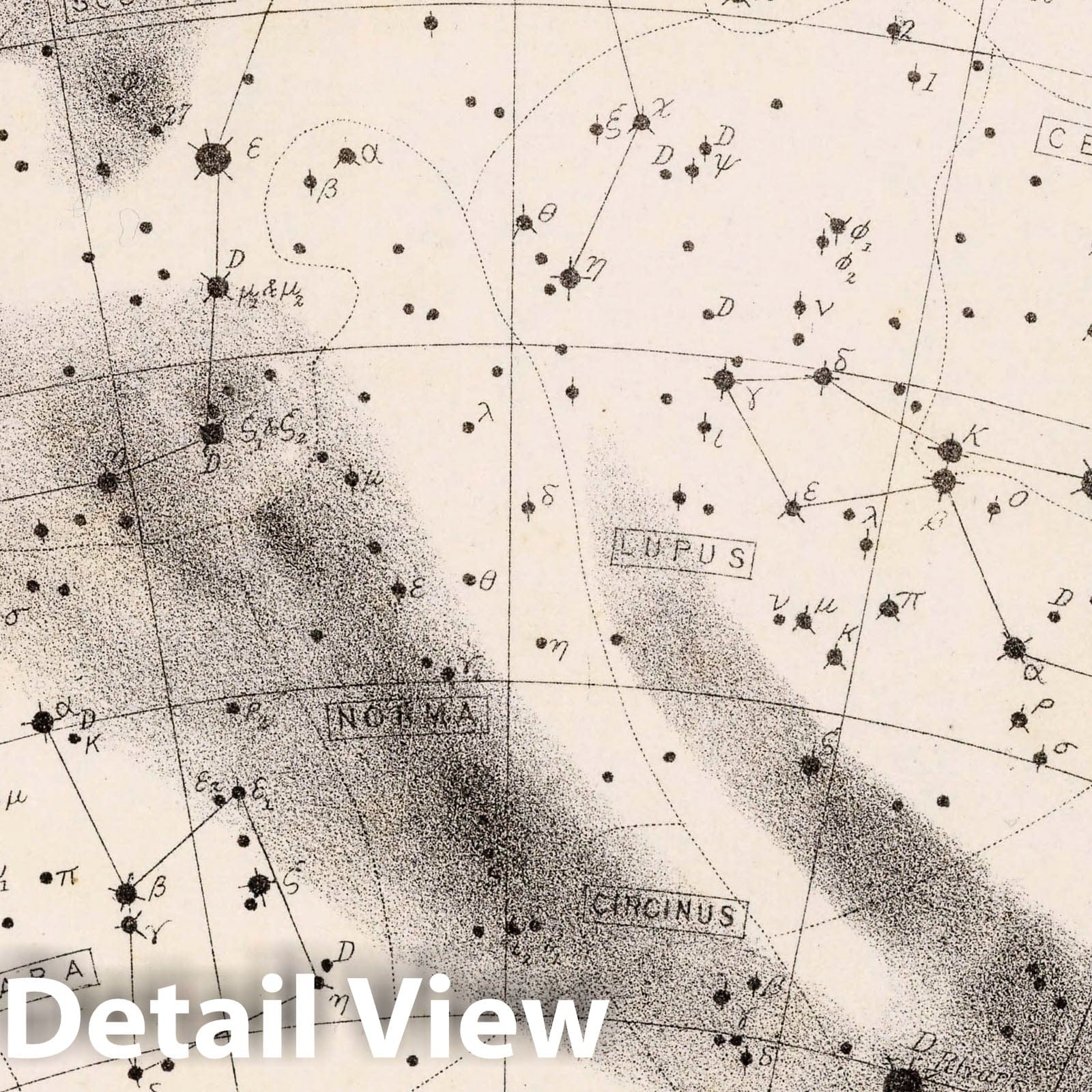 Star Map - Plate No. 68 - Celestial Chart, 1892 - Historical Astronomy Print
