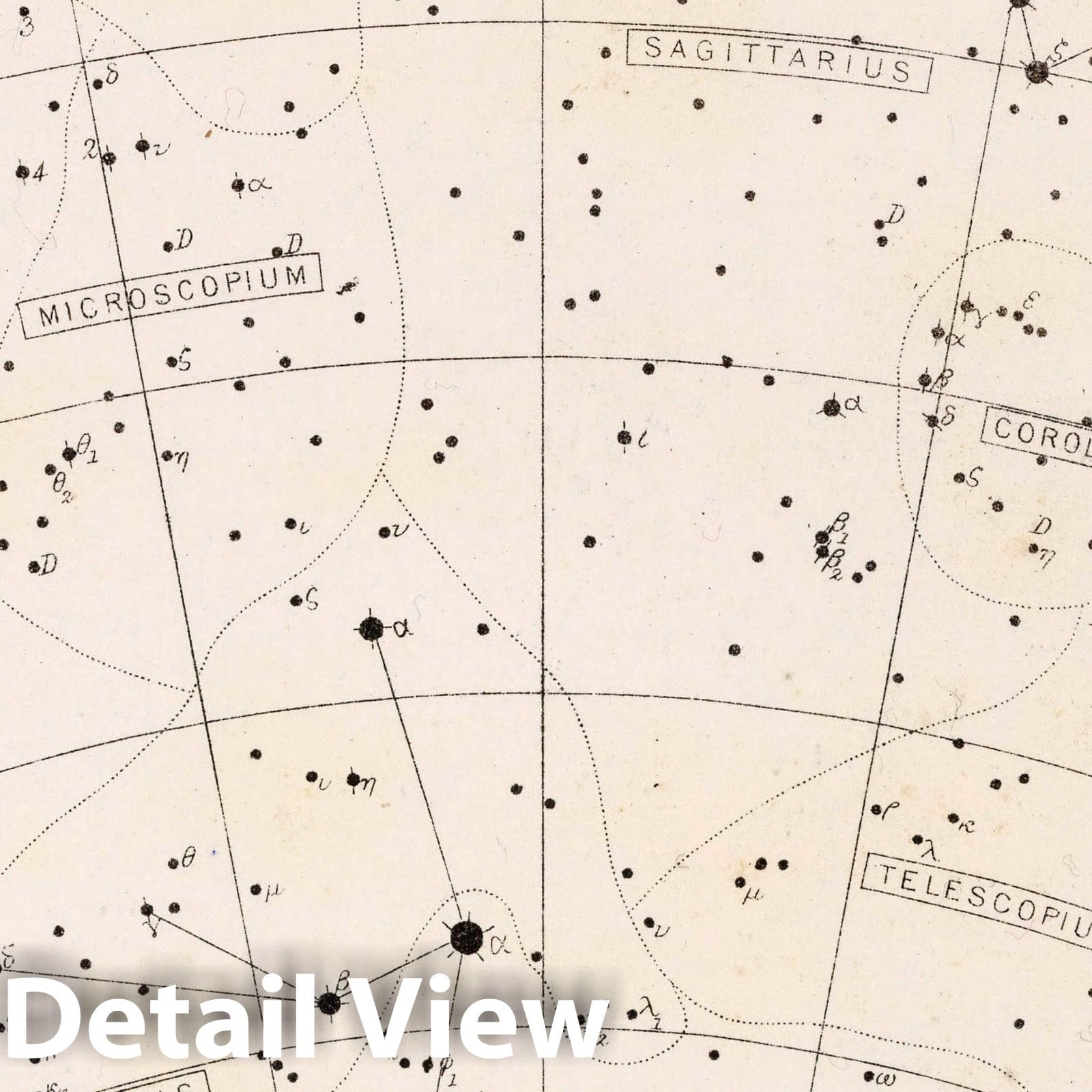 Star Map - Plate No. 69 - Celestial Chart, 1892 Historical Print
