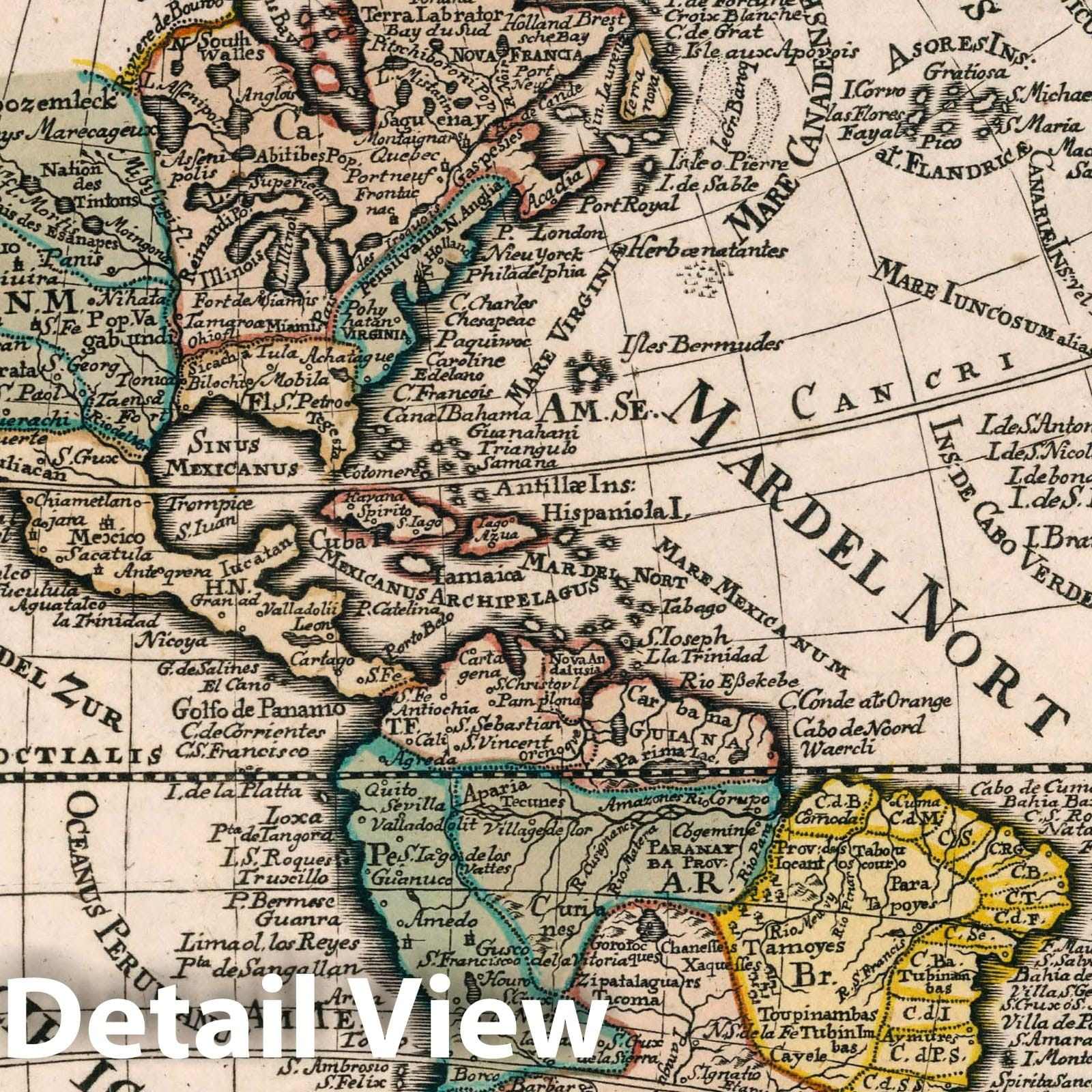 America - Road Map, 1790 - Historical Map Print from Schreiber's Atlas selectus