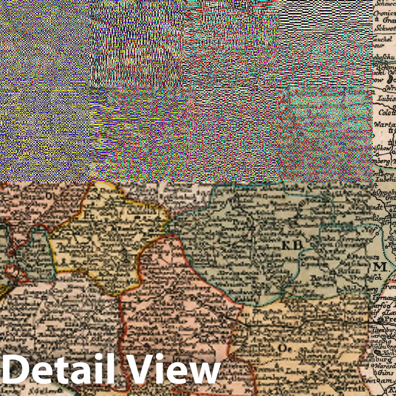 Travel Map of Germany - Road Map, 1790 - Historical Map Reproduction