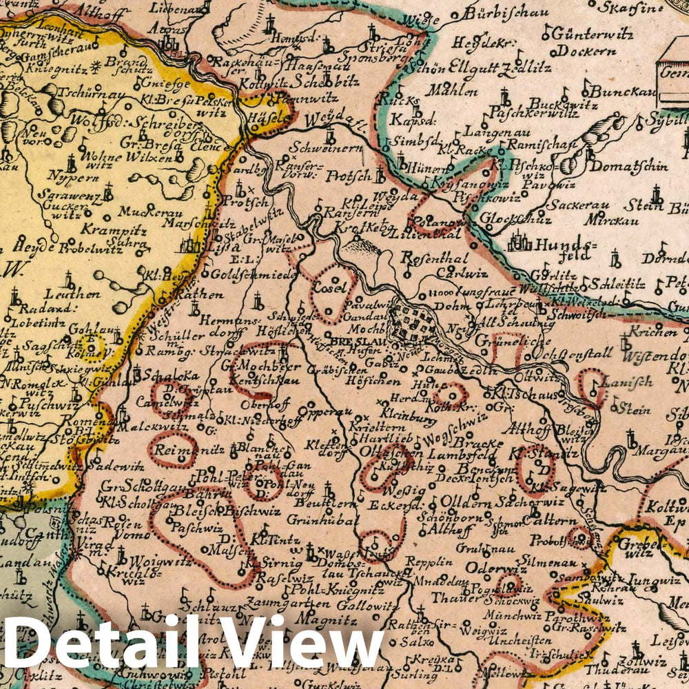 Historic Map : Prussia , Germany, Vol 1:42- Das Furstenthum Breslau, 1740 Atlas , Vintage Wall Art