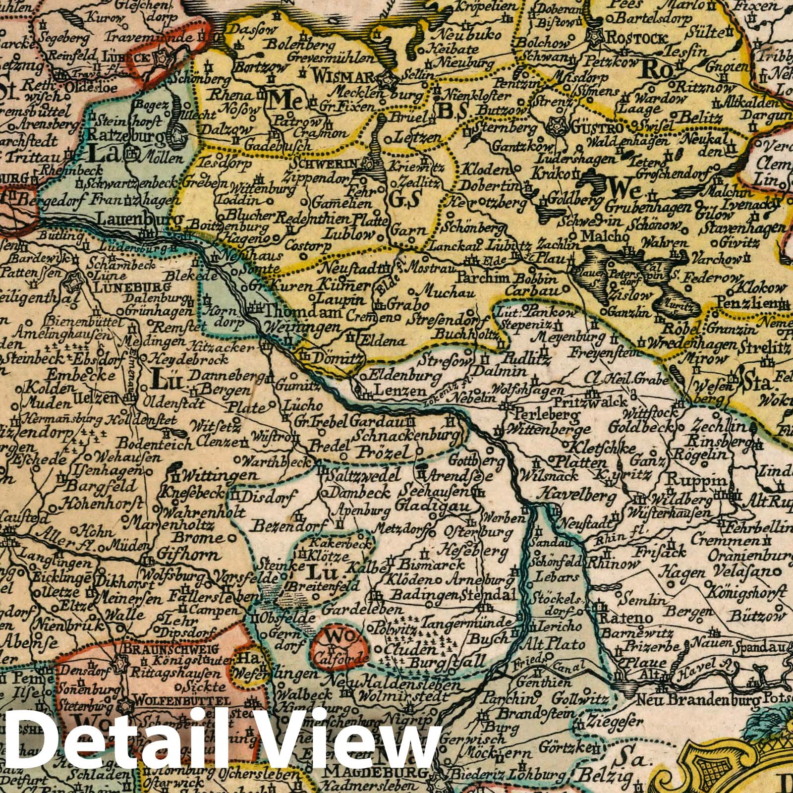 Lower Saxony Circle - Road Map, 1790 - Historical Map Reproduction