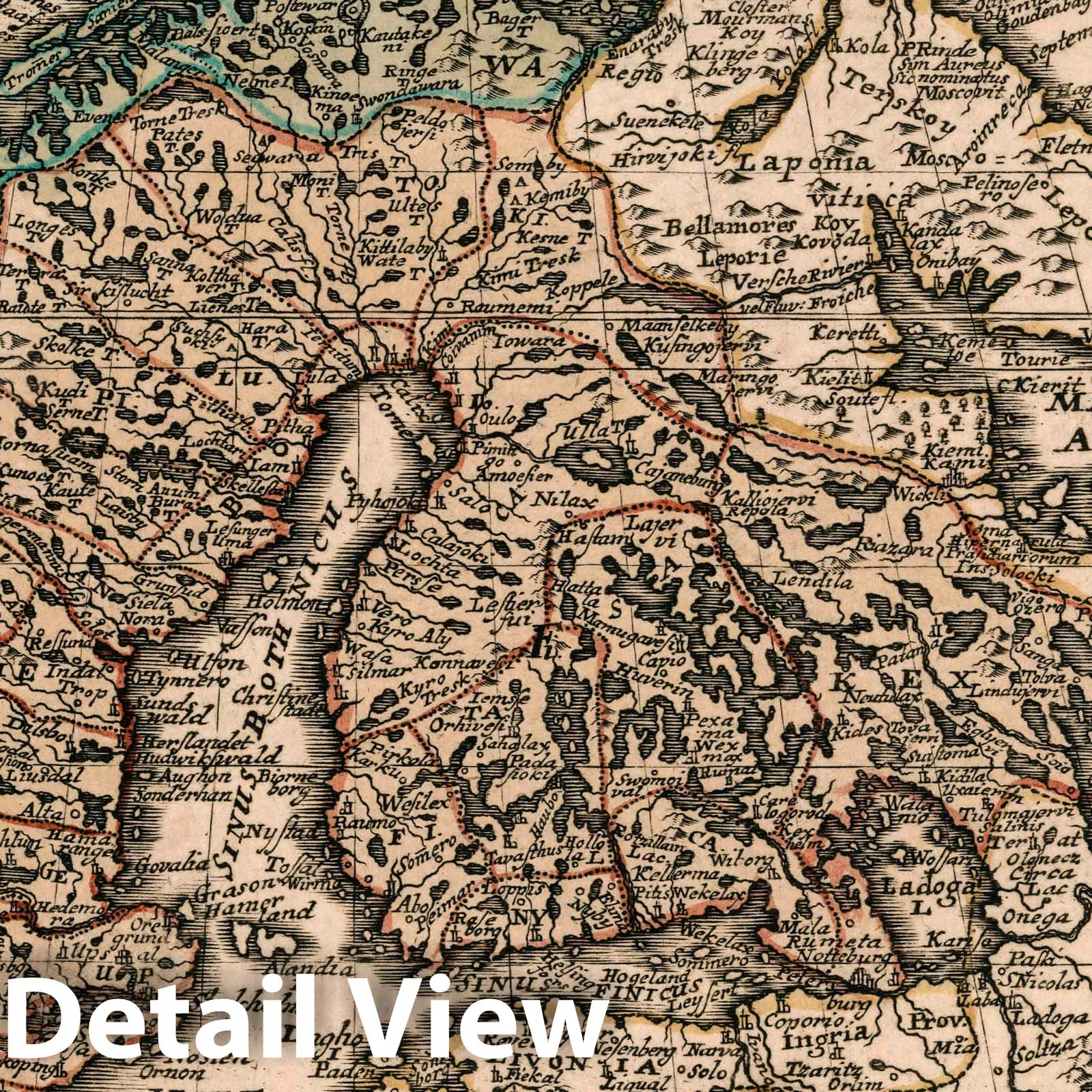 Sweden and Norway - Road Map, 1790 - Historical Map Print