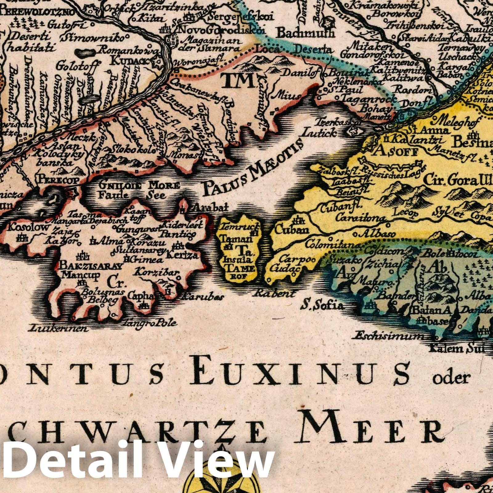 European Tartary and Adjacent Lands - Road Map, 1790 - Historical Map Print