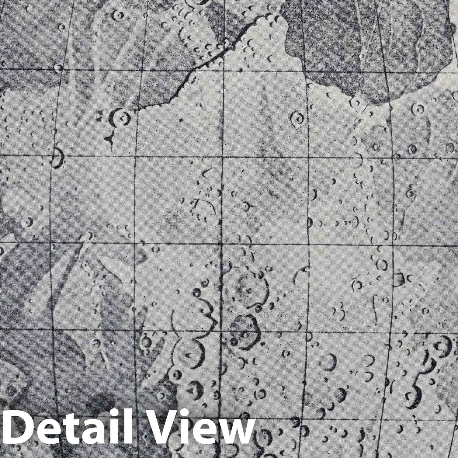 Moon - Moon Map - Plate No. J, 1903 - Historical Celestial Map Print