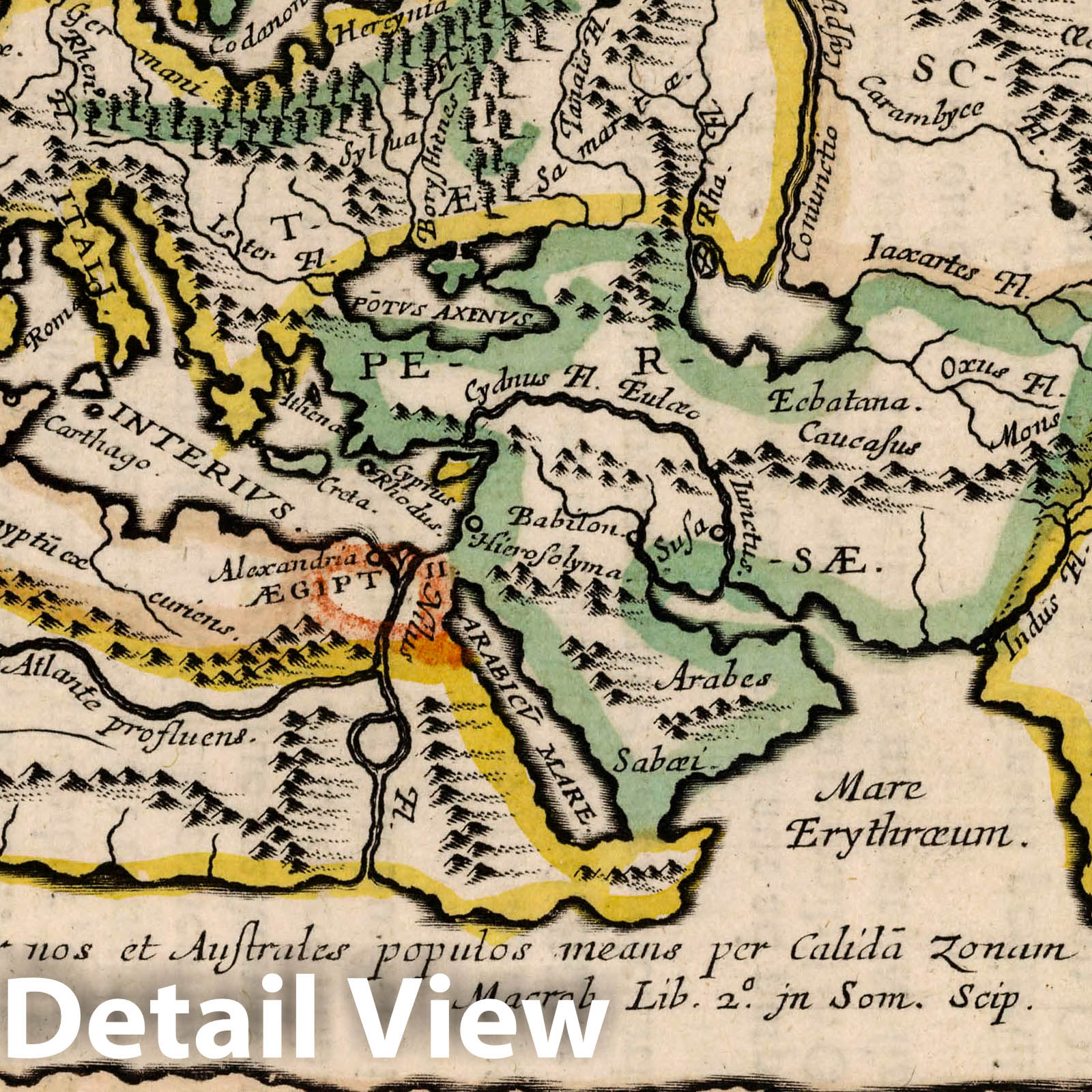 Earliest Map of the World Delineation, 1648 - Historical Map Reproduction