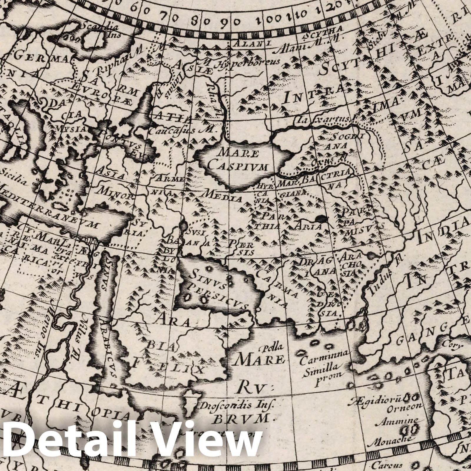 Eastern Hemisphere, 1648 - Historical Map Print