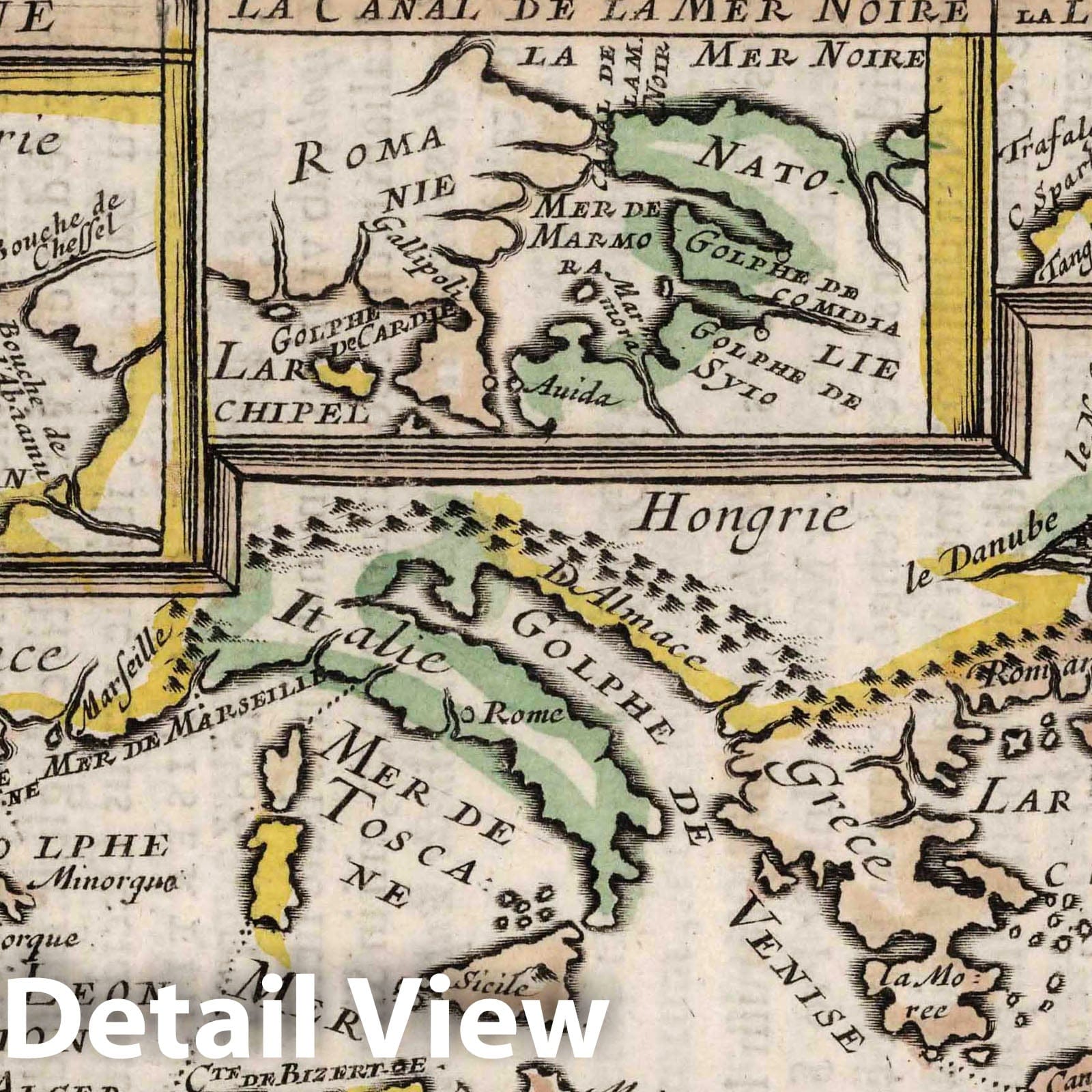 Mediterranean Sea, 1648 - Historical Map Print