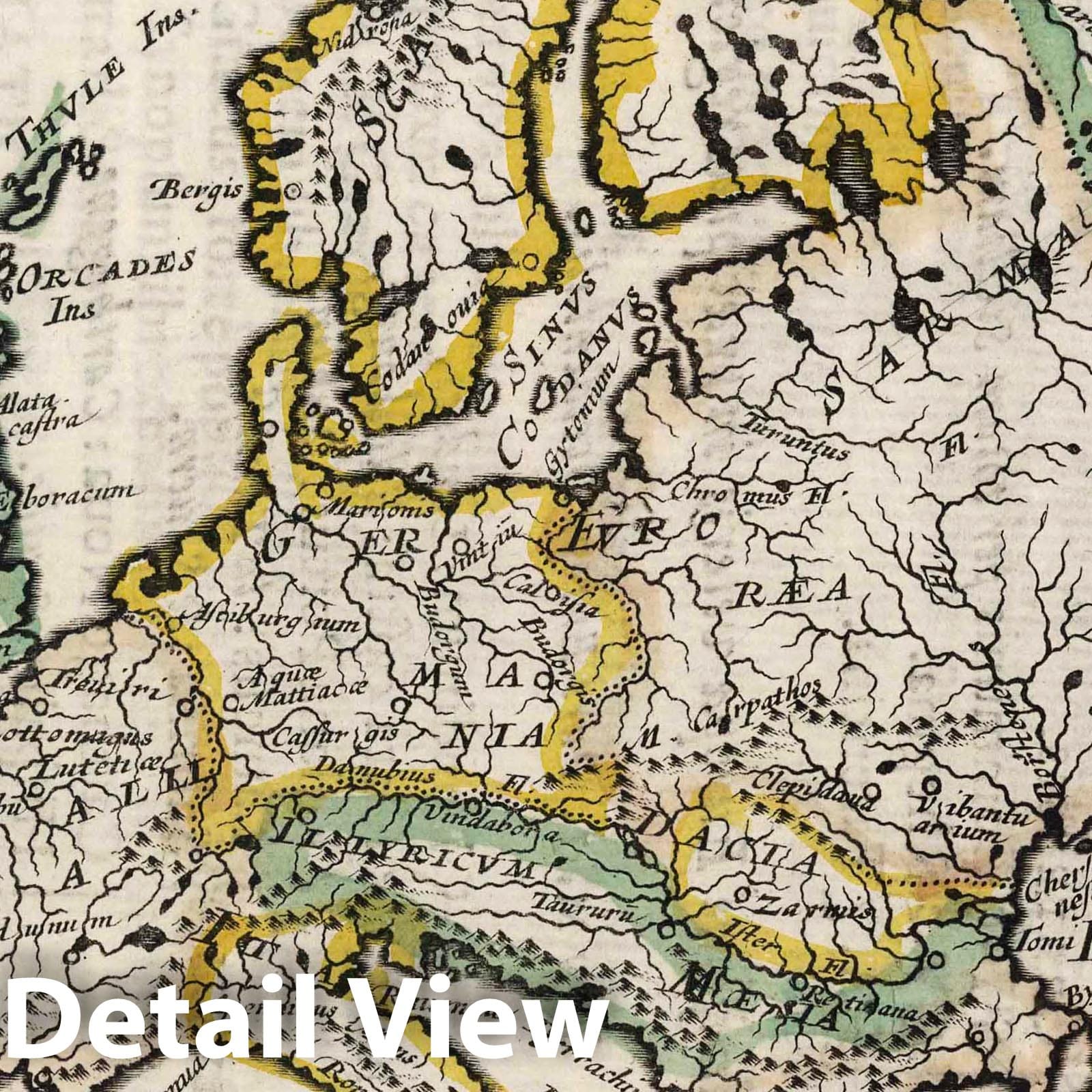 Ancient Europe, 1648 - Historical Map Print