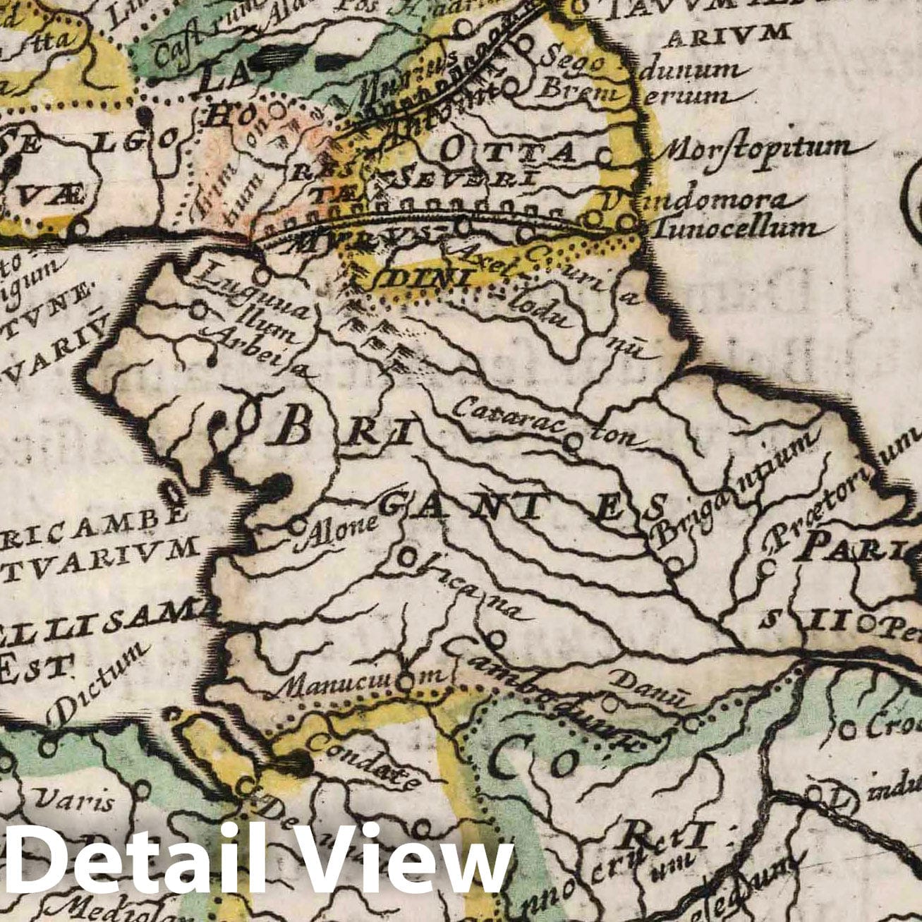 England 1648 Historical Map Print - Hand-Colored Atlas Plate