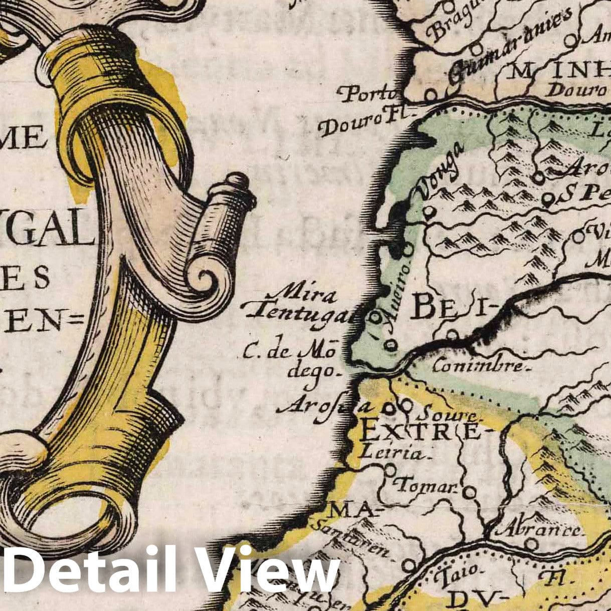 Kingdom of Portugal, 1648 - Historical Map Print