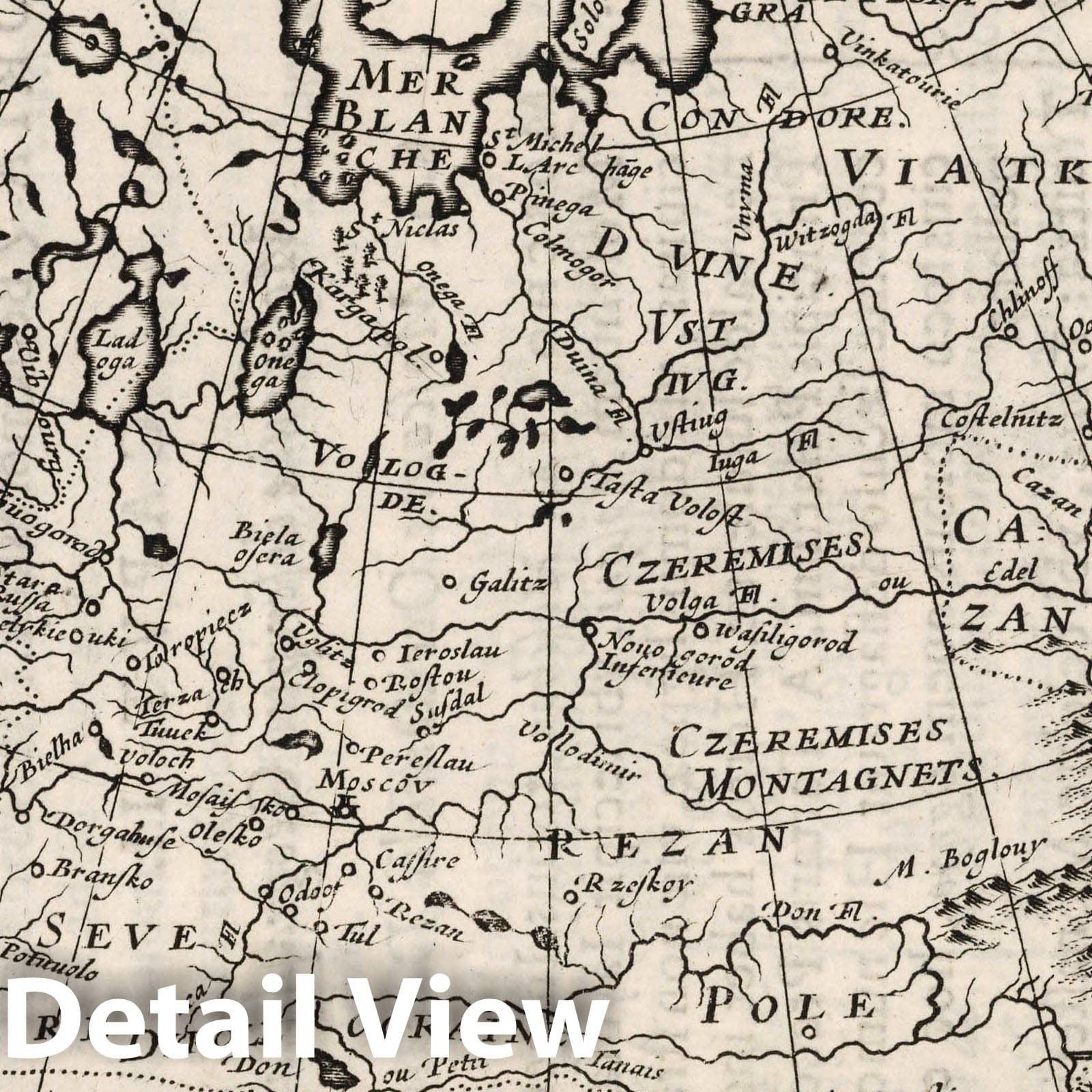 Russia and Muscovy, 1649 - Historical Map Print