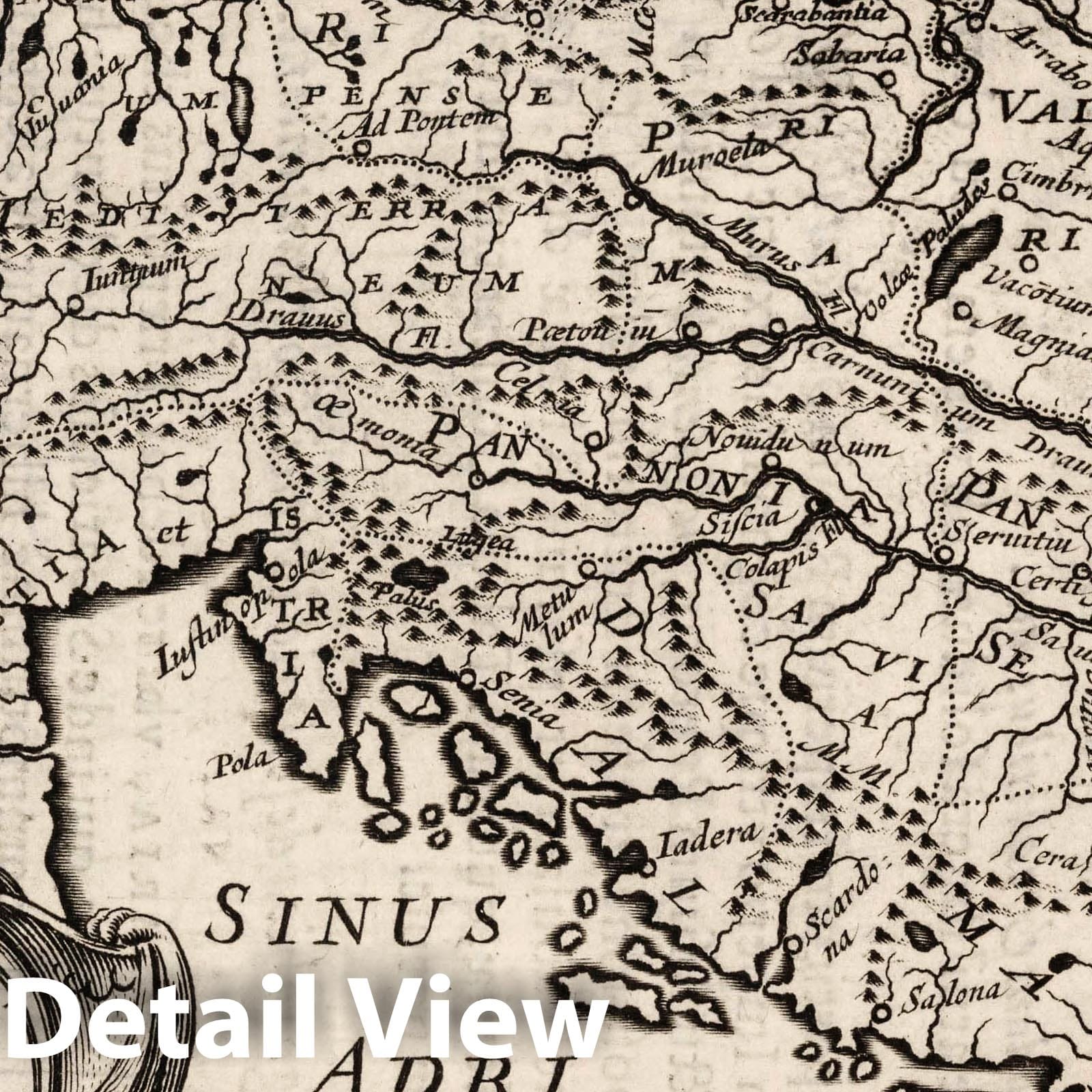Illyrici - Balkans, Austria, Italy, 1649 - Historical Map Print