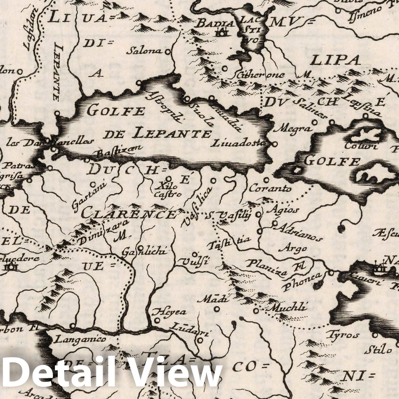 Greece 1649 Historical Map Print - Parallela Geographiae Atlas Plate