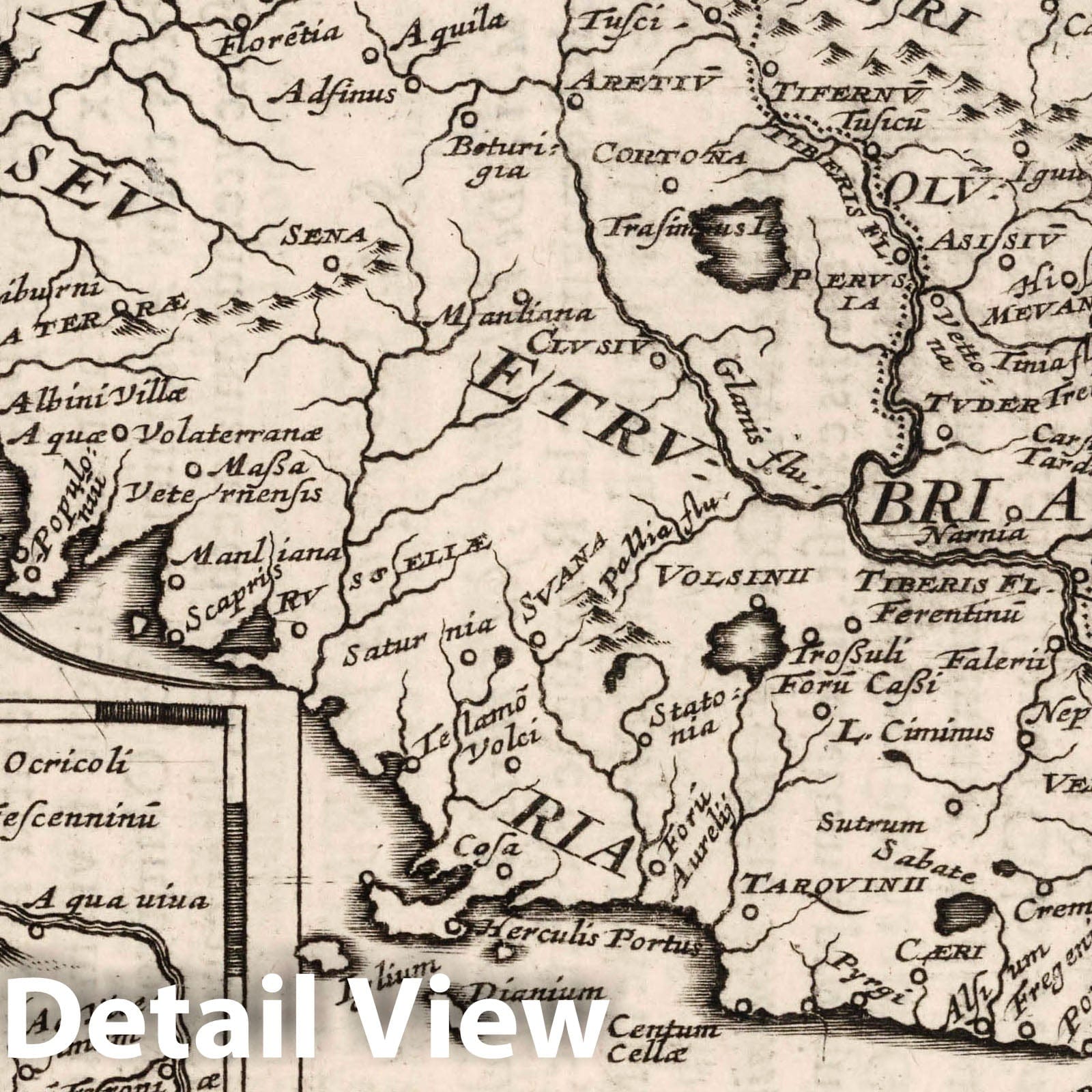 Tuscany and Umbria, 1649 - Historical Map Print