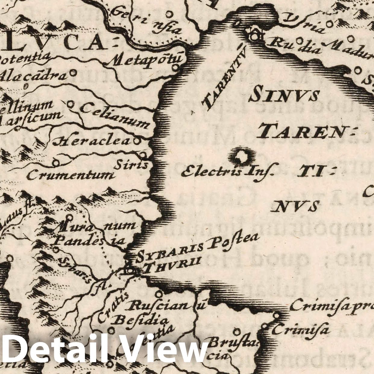Apulia and Southern Italy, 1649 - Historical Map Print
