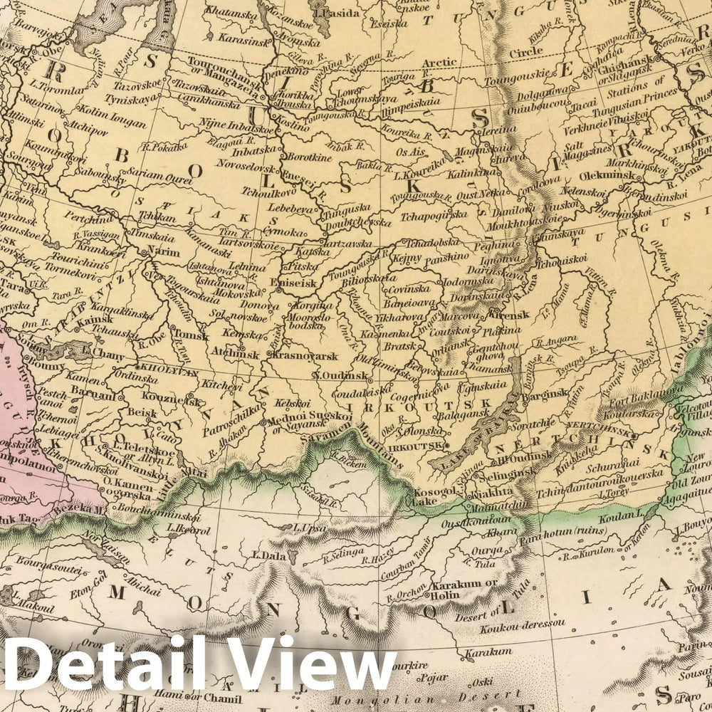 Historic Map : Russia in Asia and Tartary, 1836 Atlas v2