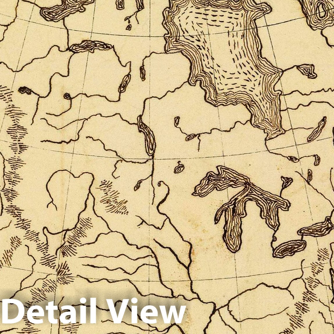 North America 1850 Historical Map Print