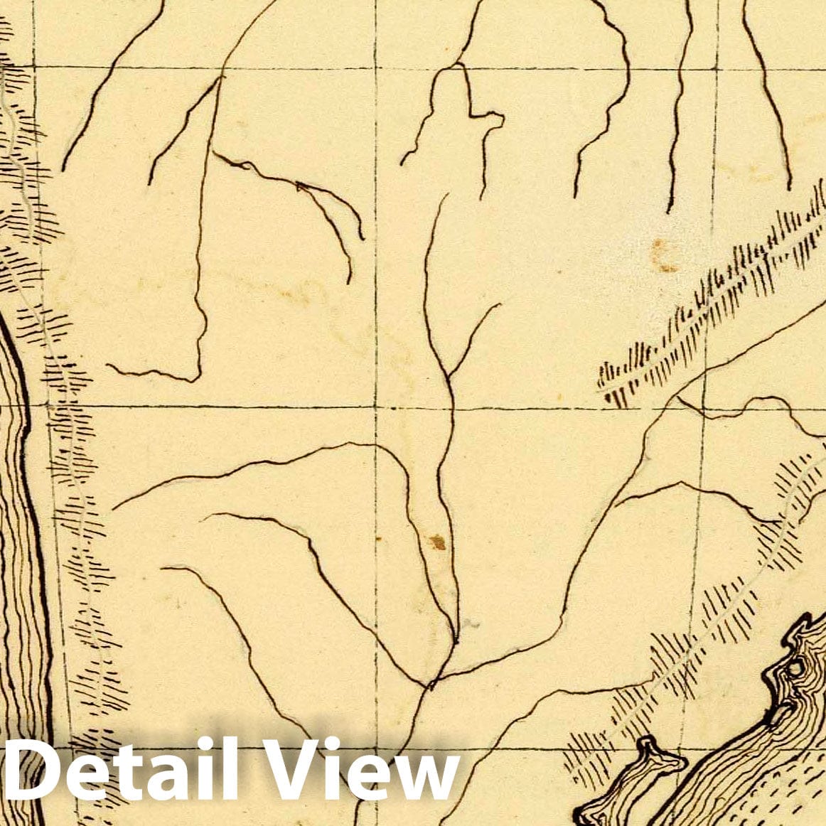 South America, 1850 - Historical Topographic Map Print