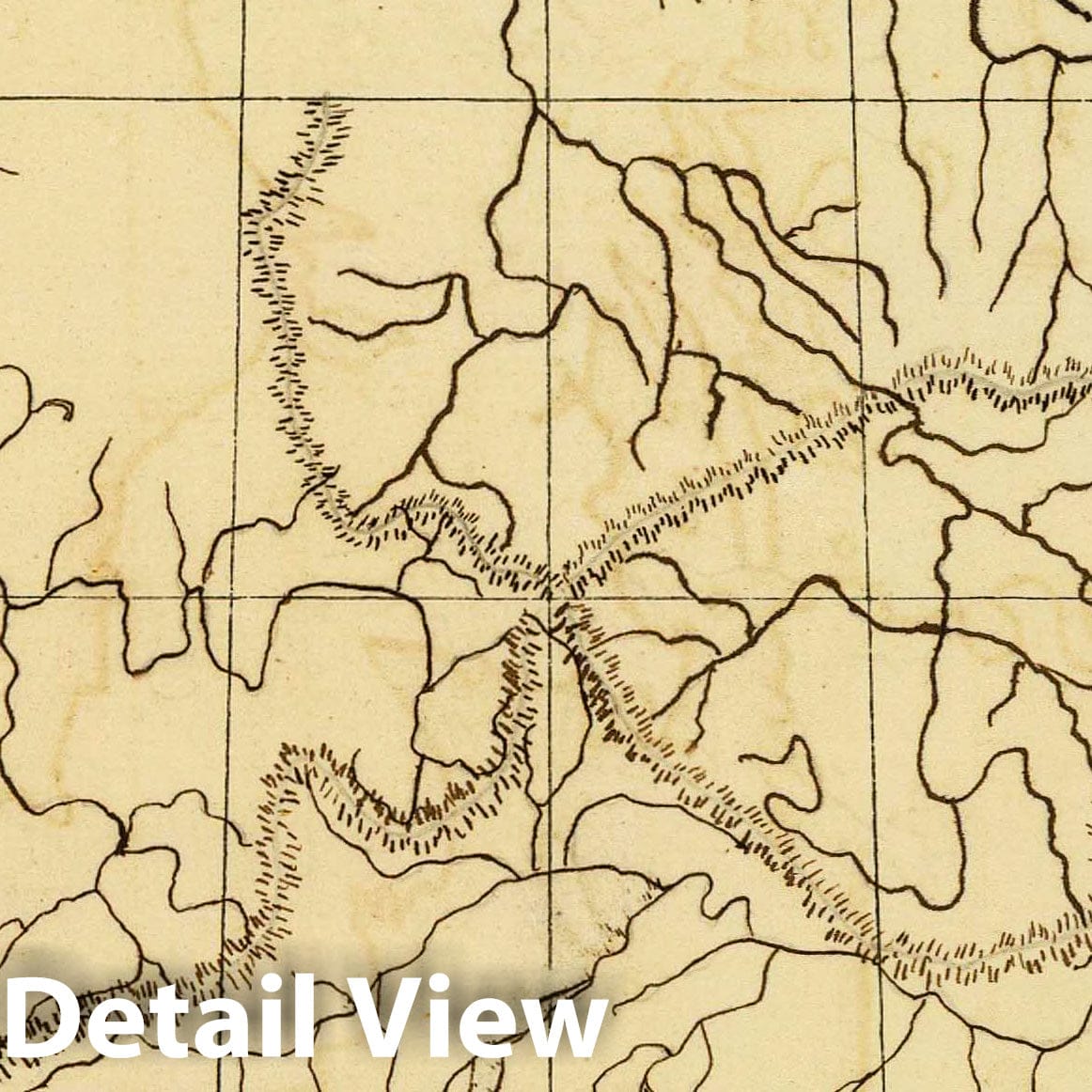 Germany, 1850 - Historical Topographic Map Print