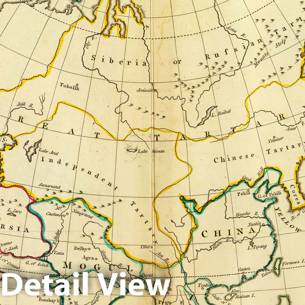 Historic Map : Asia According to The Method of The Abbe Gaultier. by Mr. Wauthier, his Pupil, 1799, 1799 Atlas - Vintage Wall Art