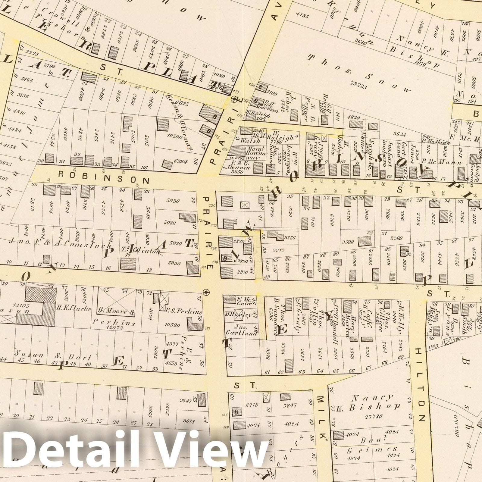 Historic Map : Part of Ward 9, City of Providence. Vol. 2, Plate Q, 1875 City Atlas - Vintage Wall Art