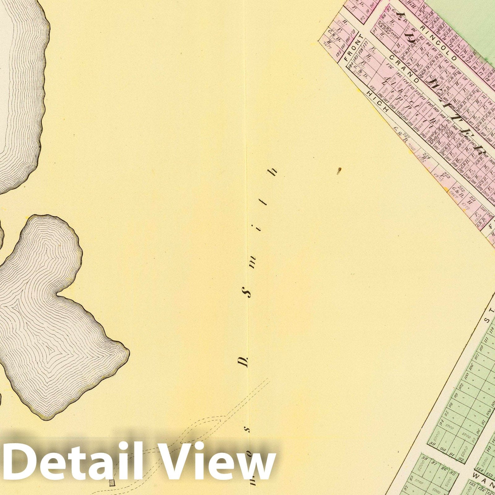 Historic Map : Part of Ward 9, City of Providence. Vol. 2, Plate Z, 1875 City Atlas - Vintage Wall Art