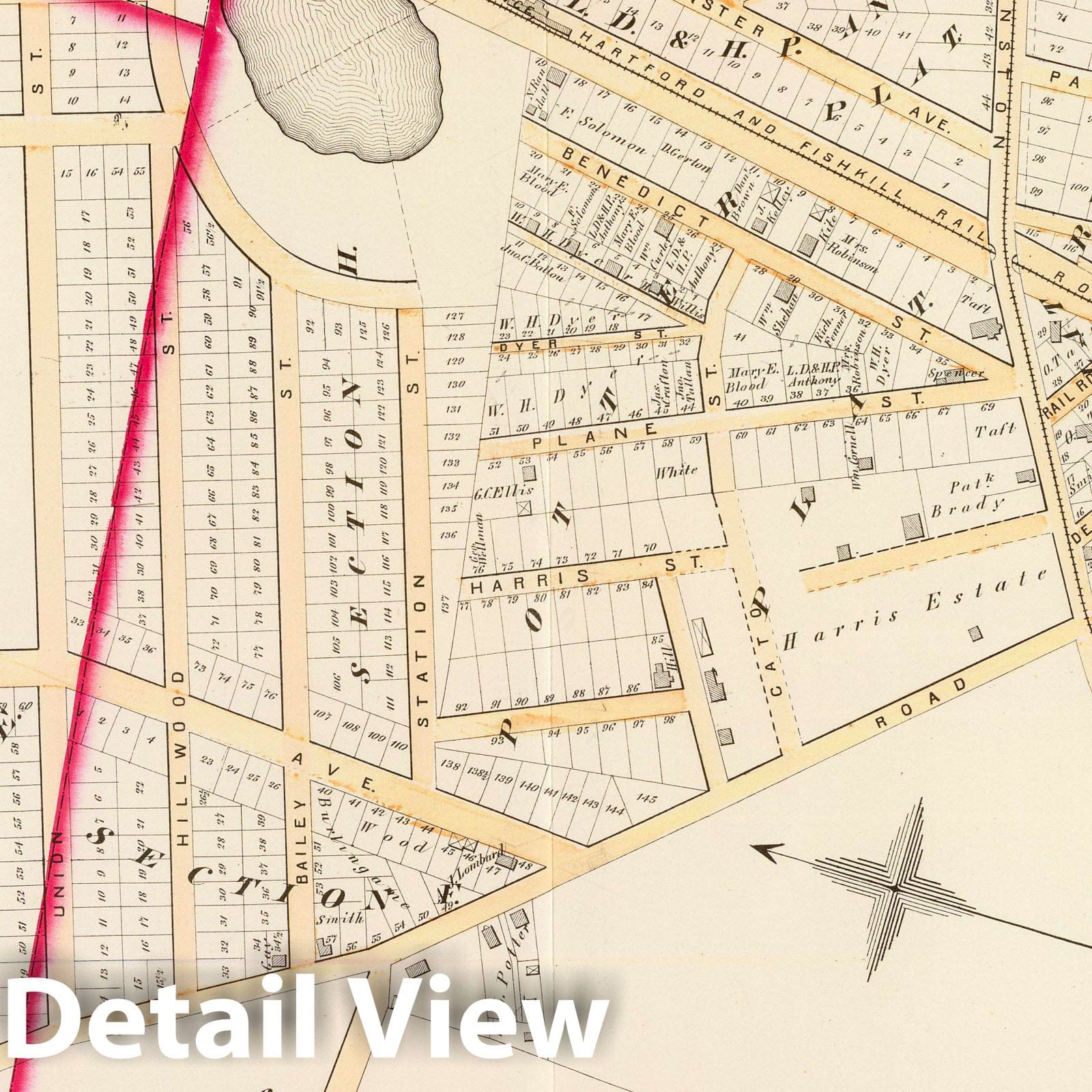 Cranston, Rhode Island - Plate No. BB, 1875 - Historical Map Print