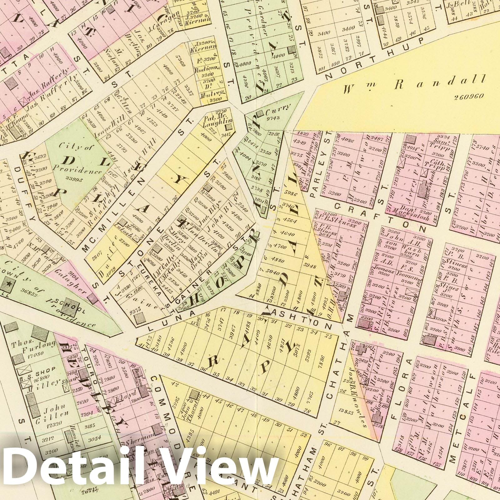 Ward 10, Providence, Rhode Island - 1875 City Atlas Map Print