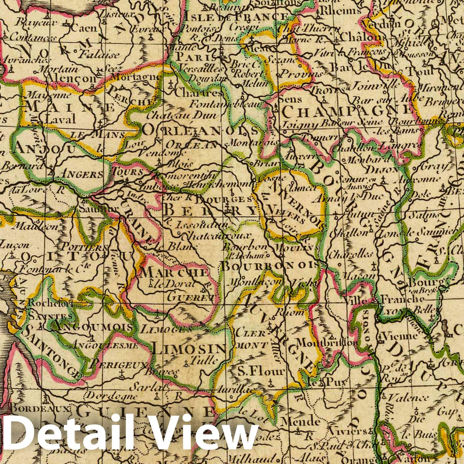 France by Departments, 1800 - Historical Map Print