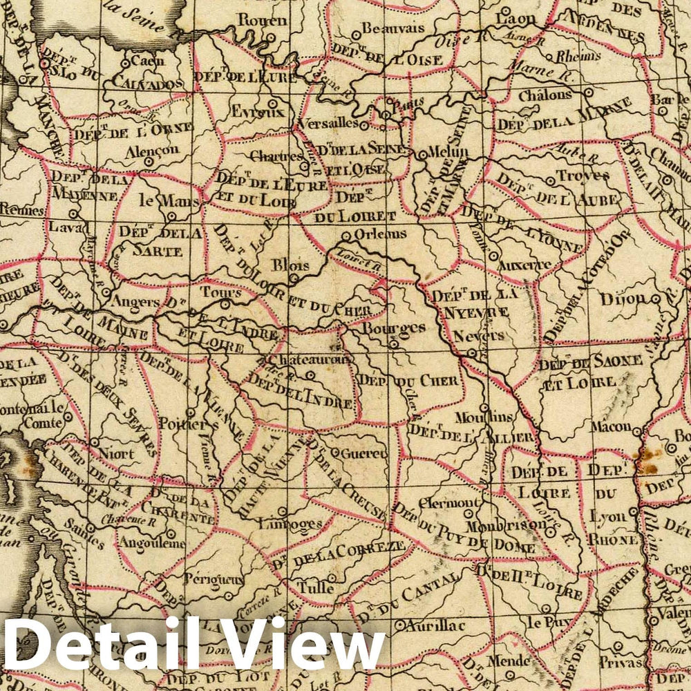 Historic Map : France, L'Empire Francais, 1800, Vintage Wall Art