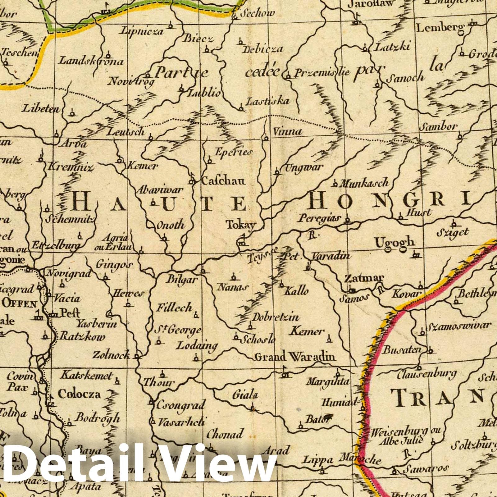 Hungary, 1800 - Historical Map Print