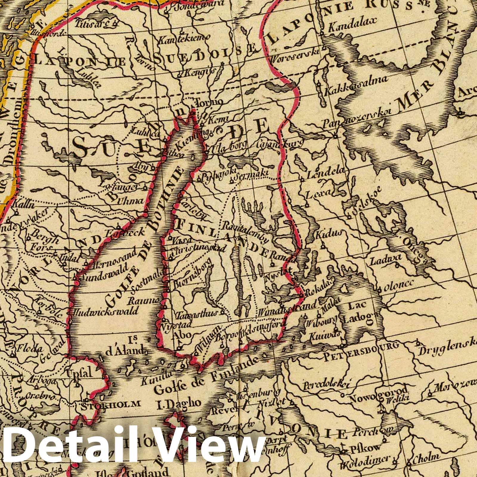 Denmark, Sweden, and Norway, 1800 - Historical Map Print