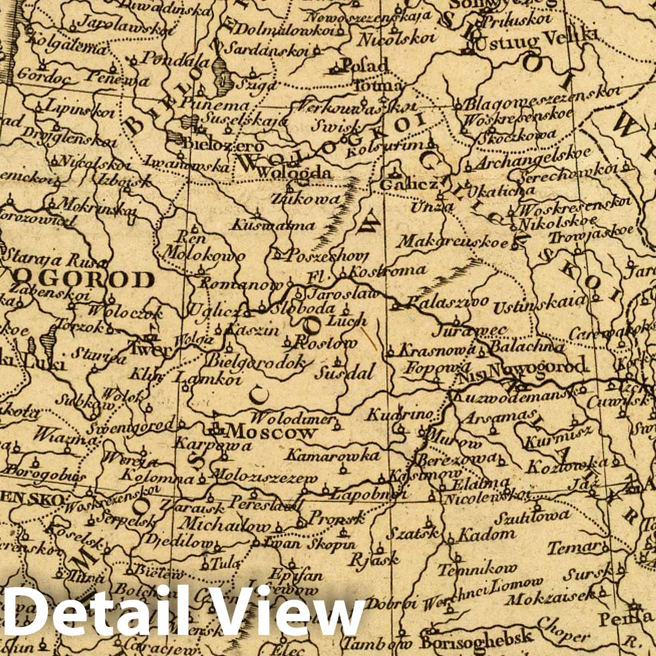 European Russia, 1800 - Historical Map Print