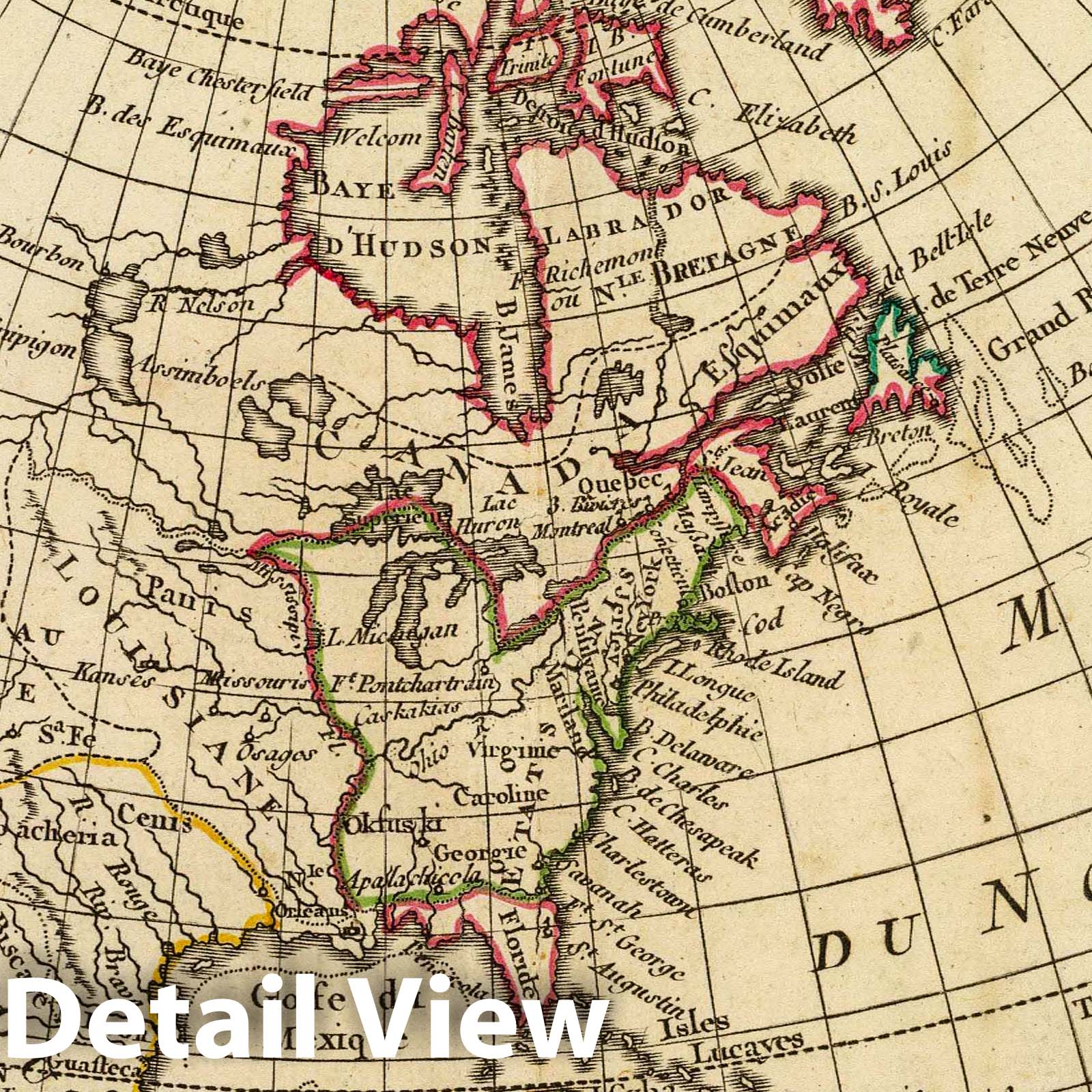 North America, 1800 - Historical Map Print