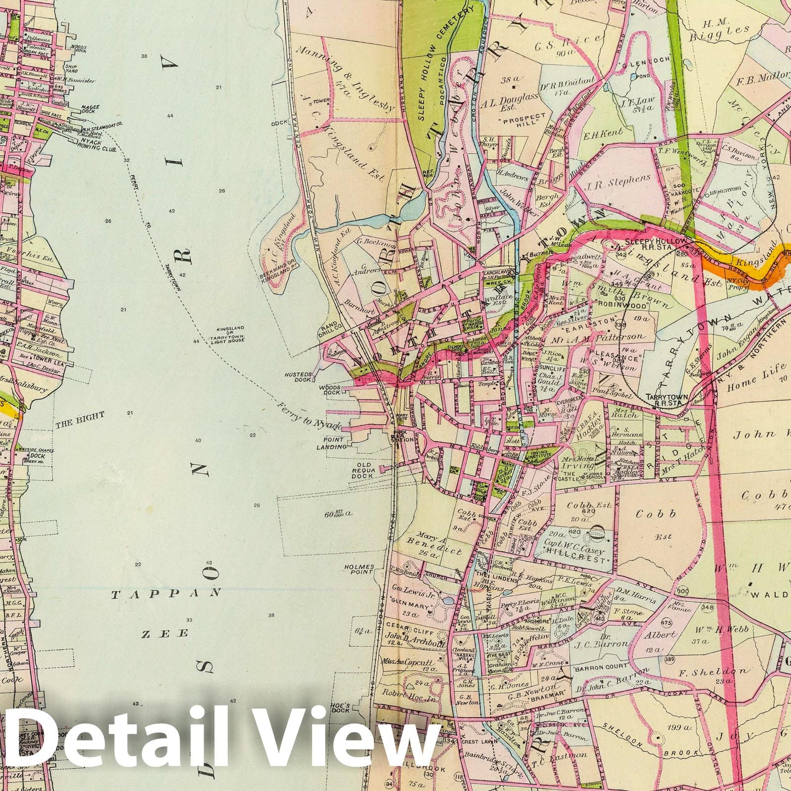 Rockland County, Westchester County, New York - Section 7, 1891 Historical Map