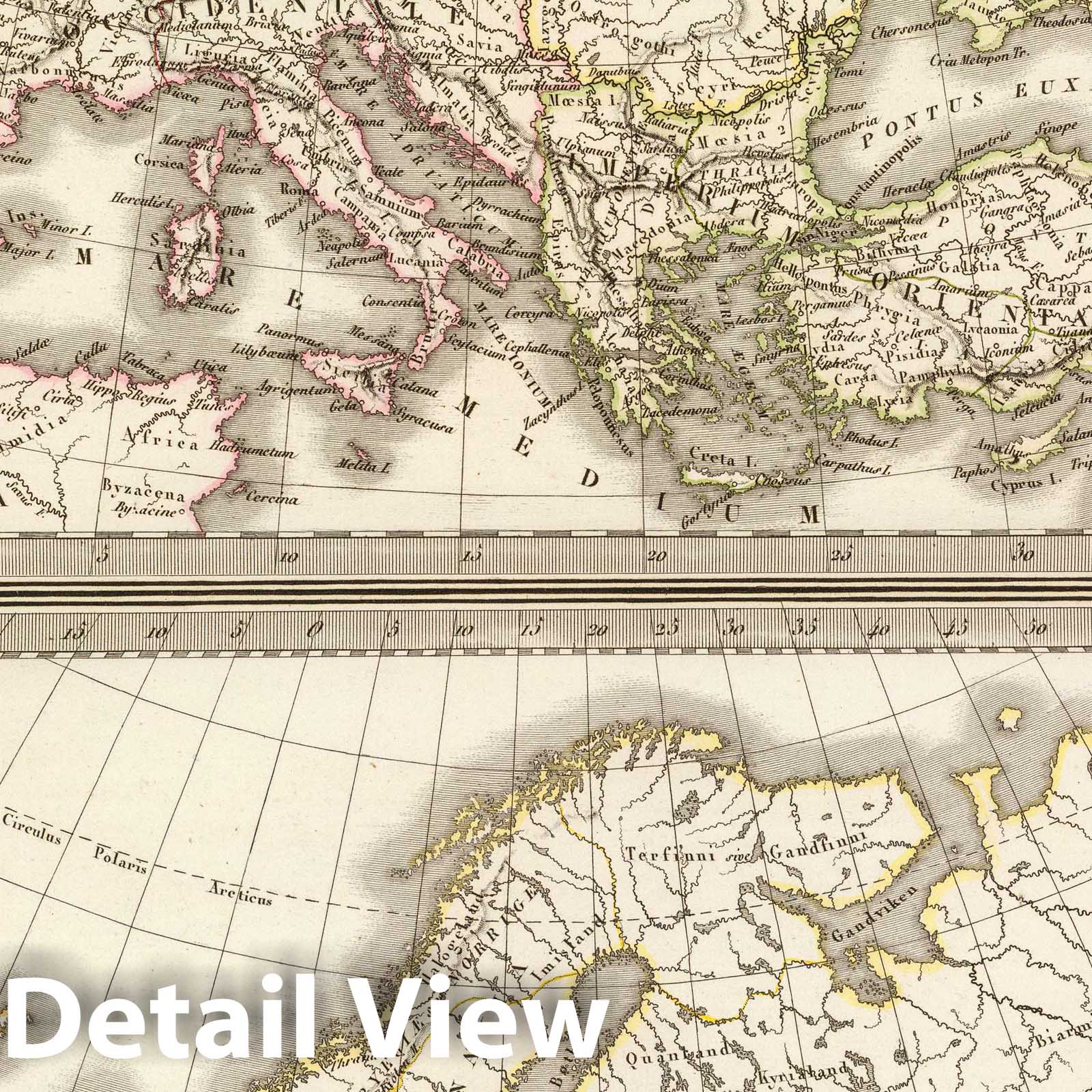 Europe - Historical Maps, 1830 - Hand-Colored Engraved Map Print