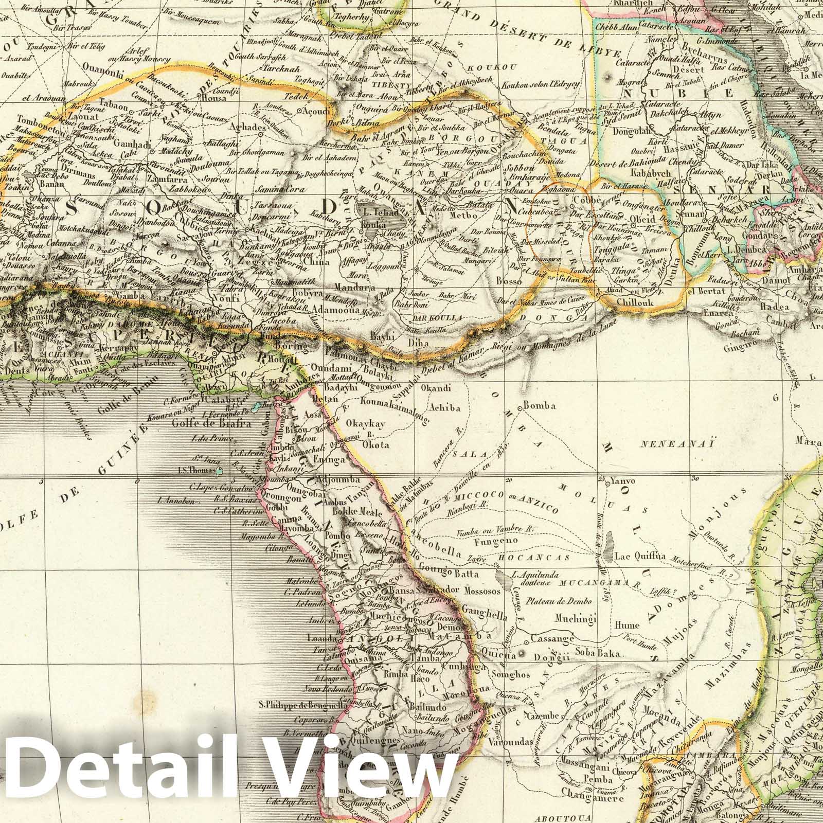Africa 1831 - Historical Map Print